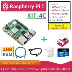KIT-4C  Raspberry Pi 5 (4GB RAM) - Complete SET